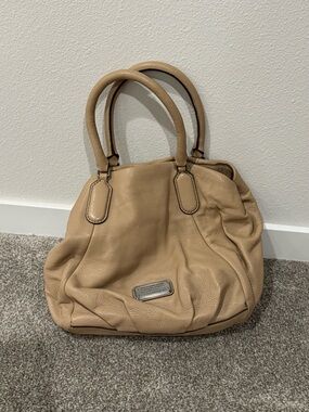 Marc By Marc Jacobs Pebbled Leather Tote in Beige
